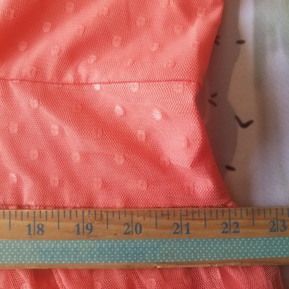 Puff Sleeve Polka Dot Tulle Maxi Dress Size 3X - Picture 9 of 16